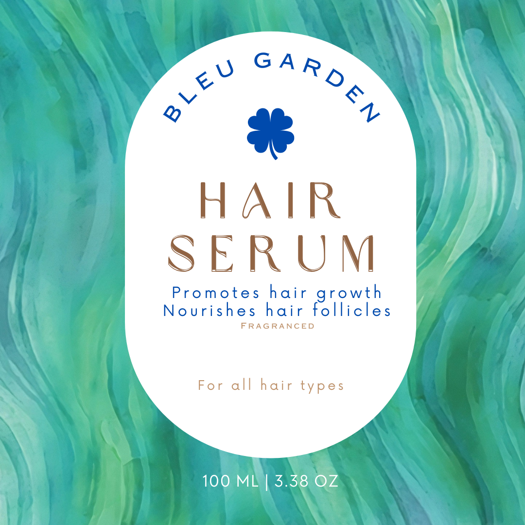 Bleu Garden Hair Serum – Lightweight Nourishing Oil for Growth & Shine 3.38oz
