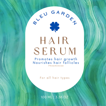 Bleu Garden Hair Serum – Lightweight Nourishing Oil for Growth & Shine 3.38oz