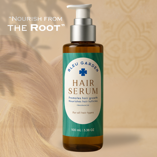 Bleu Garden Hair Serum – Lightweight Nourishing Oil for Growth & Shine 3.38oz